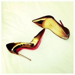 Gold “So Kate” Christian Louboutins